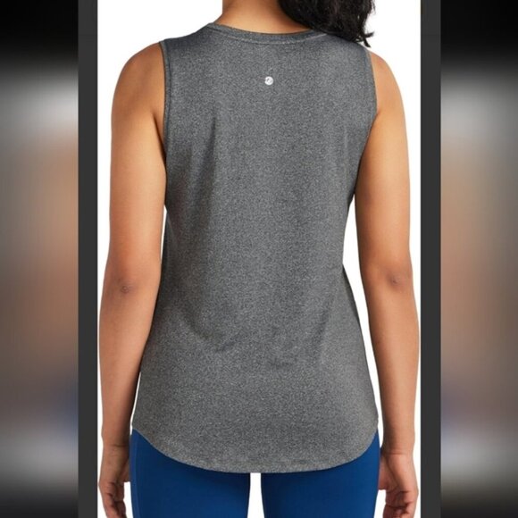 WILLIT | Women's Grey Sleeveless Quick Dry Loose Fit Workout Top - Picture 2 of 8